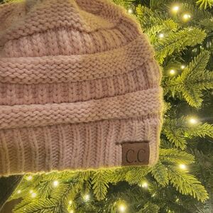C.C Soft Pink Knit Beanie